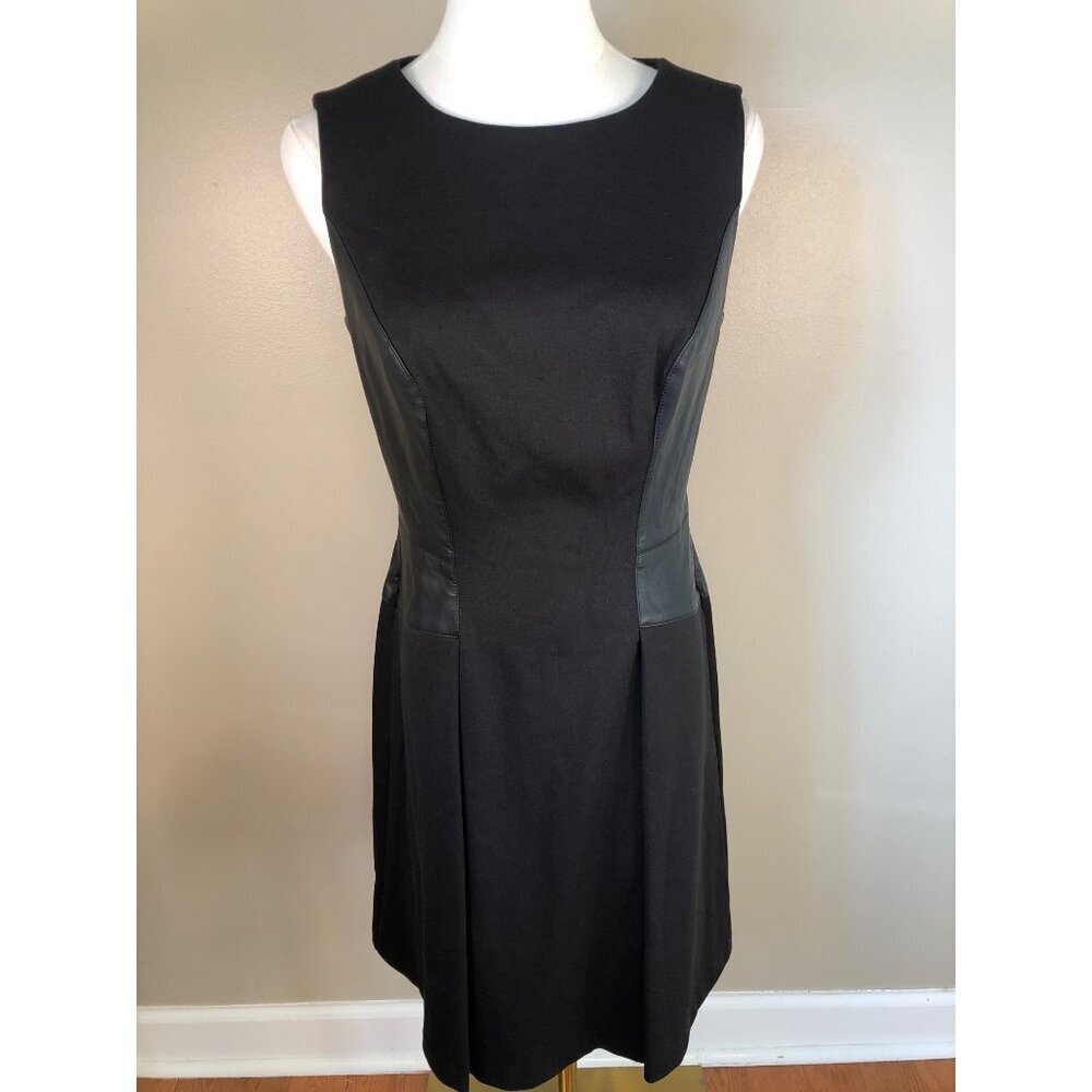 NWT Lauren Ralph Lauren Sleeveless Fit & Flare Black Dress Size 4